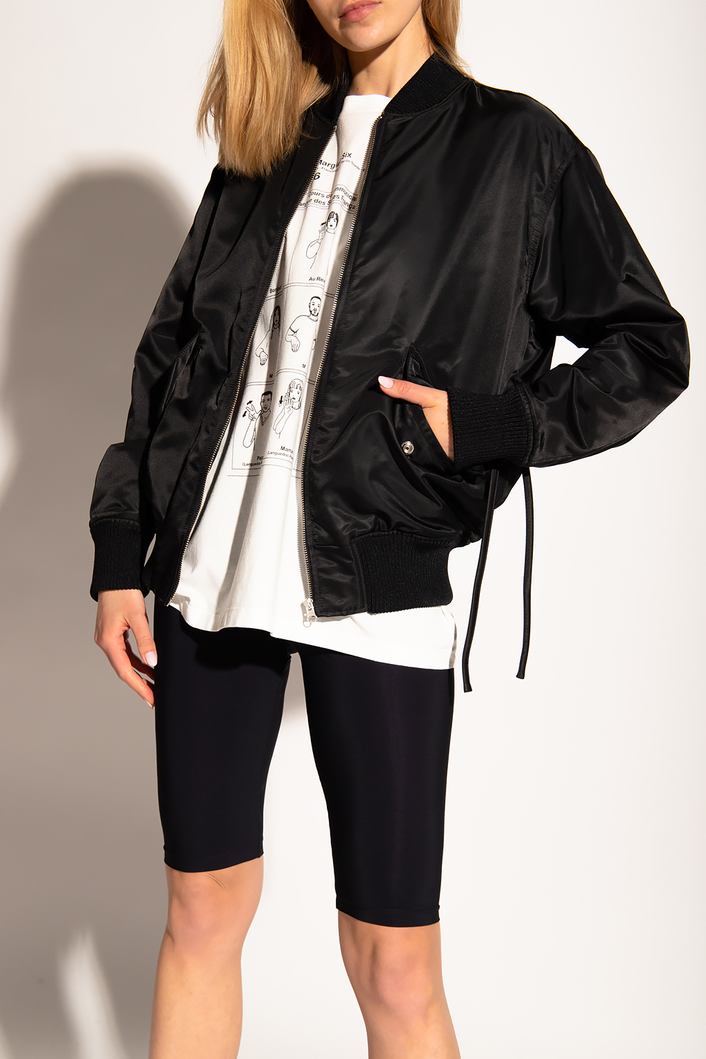 This satin jacket from the Bomber jacket